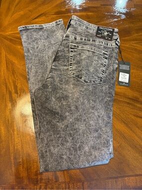 True Religion Women’s Acid Wash Grey Skinny Jeans